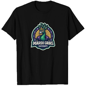 Discover Mardi Gras University Peacock Women's Mardi Gras T Shirts