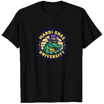 Discover Mardi Gras University Alligator Men's Mardi Gras T Shirts