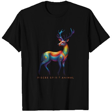 Discover Pisces Spirit Animal Deer Alebrije T Shirts