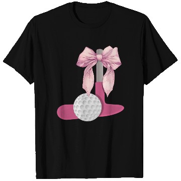 Discover Coquette Bow Mini Golf Golfer Mothers Day T Shirts