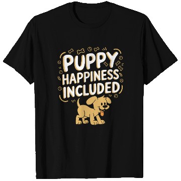 Discover Puppy Happiness Included Cute Dog Design T Shirts
