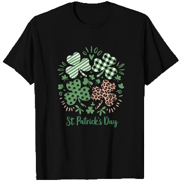 Discover Plaid Leopard Print Shamrock St. Patrick's Day T Shirts