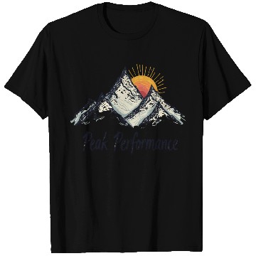 Discover Peak Performance Mountain Sunrise T Shirts