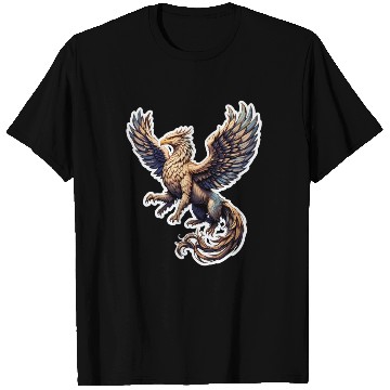 Discover Celestial Griffin Soars T Shirts