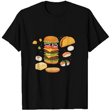 Discover Anatomy of a Taco Deconstructed Delight T Shirts