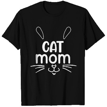 Discover Cat Mom Whisker Design T Shirts
