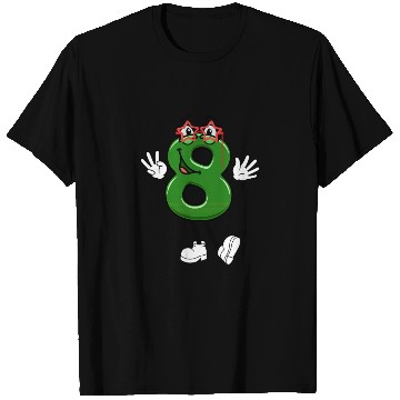 Discover Number Eight Galaxy Grin Cosmic Charm T Shirts