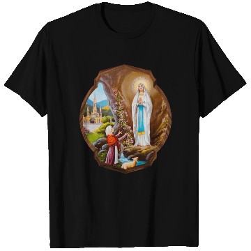 Discover Our Lady of Lourdes St Bernadette Immaculate Mary T Shirts