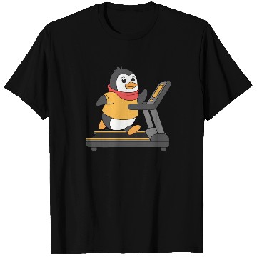 Discover Penguin Running On Treadmill Motivation T Shirts