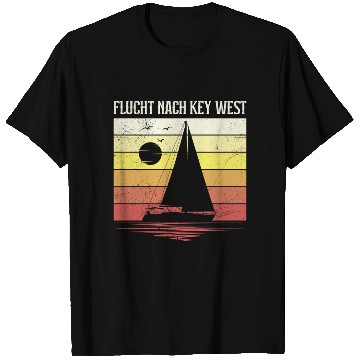 Discover Florida ESCAPE TO KEY-WEST Sailing Florida T Shirts