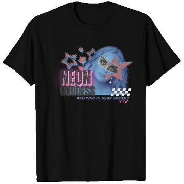 Discover Neon Goddess Y2K T Shirts Design