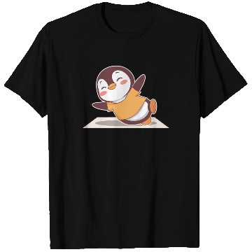 Discover Happy Penguin Yoga Adventure Fun T Shirts