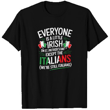 Discover Italian St Patrick Day Funny Irish Shamrock T Shirts