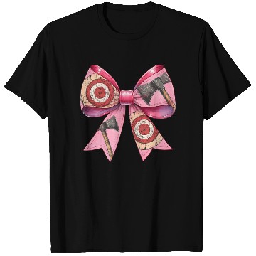 Discover Coquette Bow Axe Throwing Axe Thrower Mothers Day T Shirts