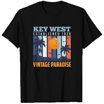 Discover KEY-WEST ESTABLISHED 1828 VINTAGE PARADISE T Shirts