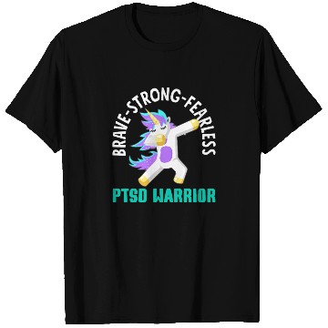 Discover Brave Strong Fearless PTSD Awareness T Shirts