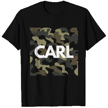 Discover Carl Name T Shirts for Men Good Quality Camouflage