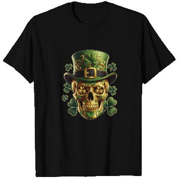 Discover St Patricks Day Sugar Skull Shamrock Irish Mexican T Shirts