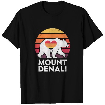 Discover Vintage Bear Mount Denali Sunset Wilderness T Shirts