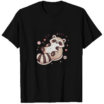 Discover Cute Sleeping Baby Raccoon T Shirts