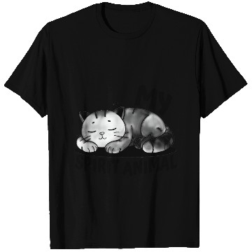 Discover My Spirit Animal – Sleeping Cat T Shirts