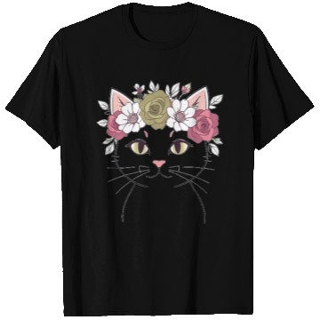 Discover Royal Cat with a Rose Crown T Shirts