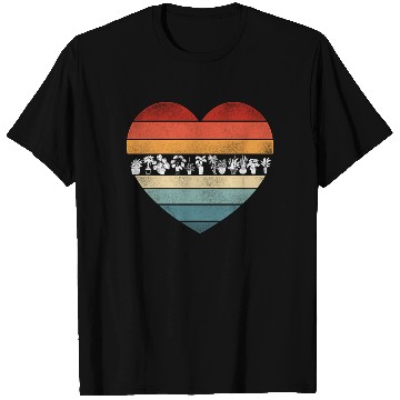 Discover Plant Lover Gardening Heart Retro T Shirts