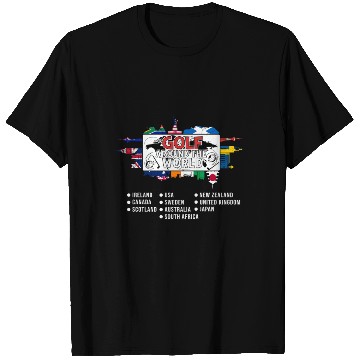 Discover Golf Around The World Golfing Lover Travel Golfer T Shirts