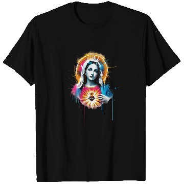 Discover Our Lady Street Art Style T Shirts