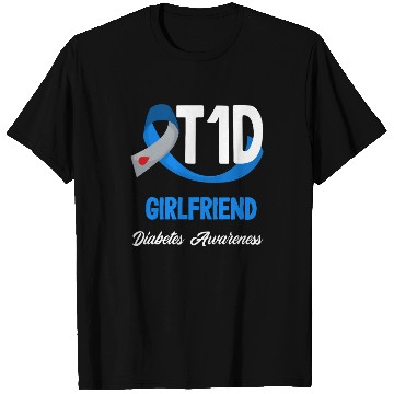 Discover T1D Girlfriend Diabetes Type 1 Awareness T Shirts