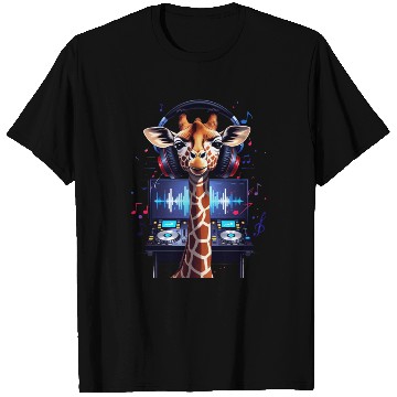 Discover DJ Giraffe: Vibrant Beats T Shirts