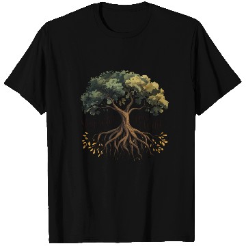 Discover Rooted Growth - Nature's Wisdom T Shirts
