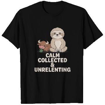 Discover Taurus Zodiac Sloth Calm Collected & Unrelenting T Shirts