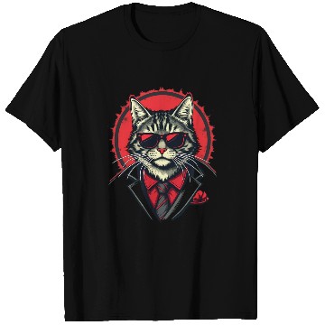 Discover Gangster Cat Crew Design T Shirts