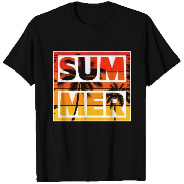 Discover Summer Typographu lettering Design T Shirts
