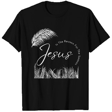 Discover Jesus Is The Reason For The Season White Text T Shirts