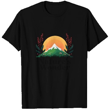 Discover Natures Wonder - Outdoors Hiking - Mountain Sunset T Shirts