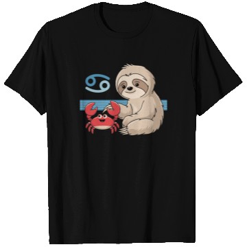 Discover Cancer Zodiac Sloth with Adorable Crab T Shirts