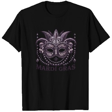 Discover Mardi Gras Mask Beads Fleur De Lis T Shirts