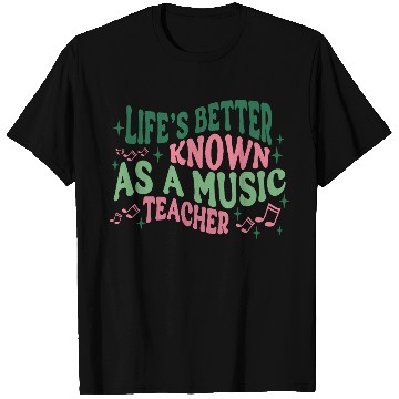 Discover Cute Retro Music Teacher T Shirts Gift