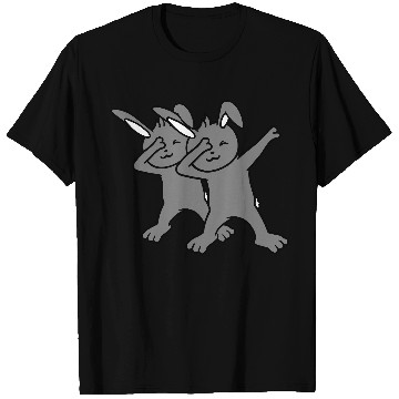 Discover 2 Rabbits Dabbing Dab Dance Pose Dancing Friends T Shirts