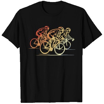 Discover Vintage Cycling Drawing T Shirts