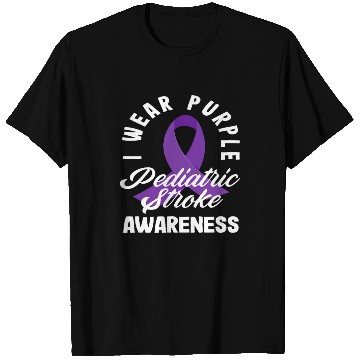 Discover I Wear Purple Pediatric Stroke Awareness T Shirts
