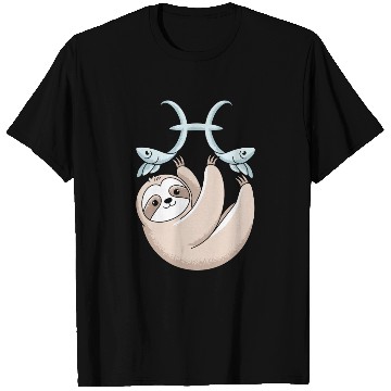 Discover Pisces Zodiac Sloth Embracing Your Cosmic Calm T Shirts