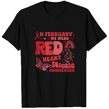 Discover In February We Wear Red Rainbow CHD Awareness T Shirts