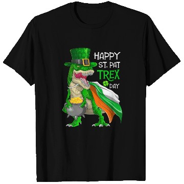 Discover Dinosaur St Patricks Day Happy St Pat Trex T rex T Shirts