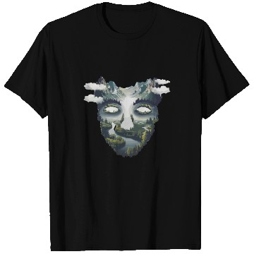 Discover Hiking Adventure: Mountain Reflections and River T Shirts