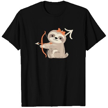 Discover Sagittarius Zodiac Sloth Archer Design for T Shirts