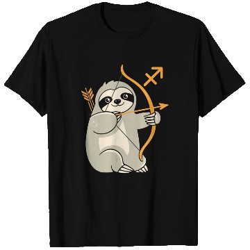 Discover Sagittarius Zodiac Sloth Archer Adventure T Shirts