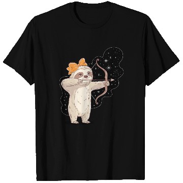 Discover Sagittarius Zodiac Sloth Bow and Stars T Shirts